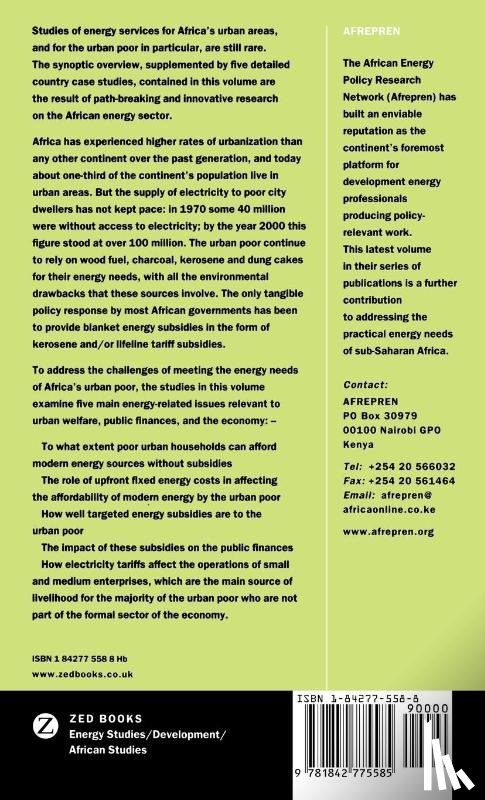  - Energy Services for the Urban Poor in Africa
