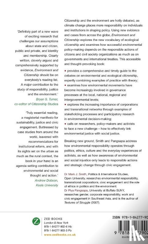 Smith, Mark J., Pangsapa, Doctor Piya - Environment and Citizenship