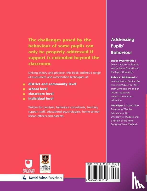  - Addressing Pupil's Behaviour