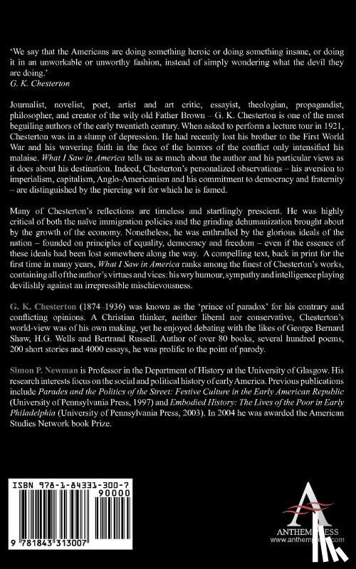 Chesterton, G. K. - What I Saw in America