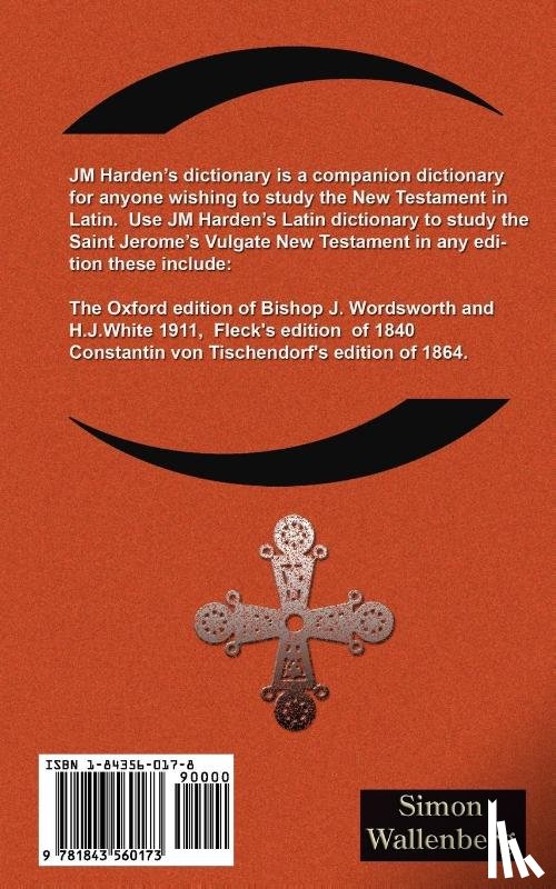Harden, JM - Dictionary of the Vulgate New Testament (Nouum Testamentum Latine )