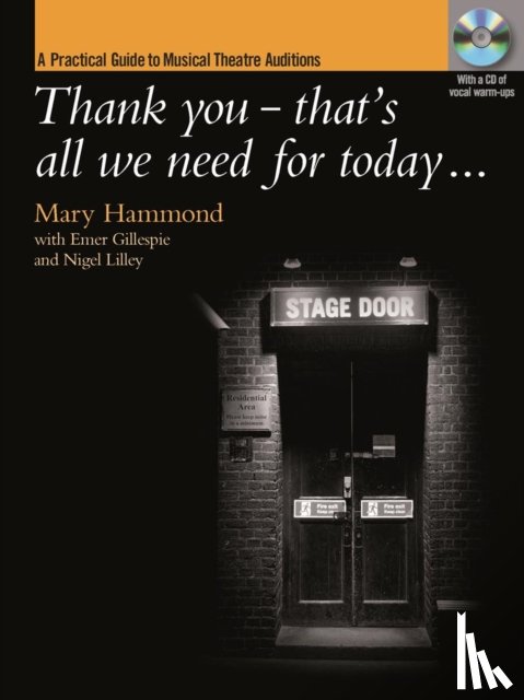 HAMMOND, MARY - THANK YOU THATS ALL WE NEED FOR TODAY