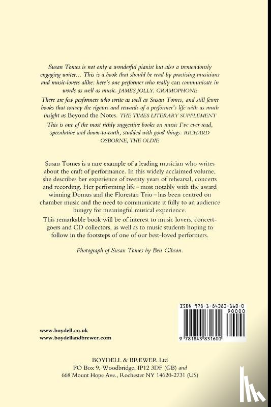 Tomes, Susan - Beyond the Notes