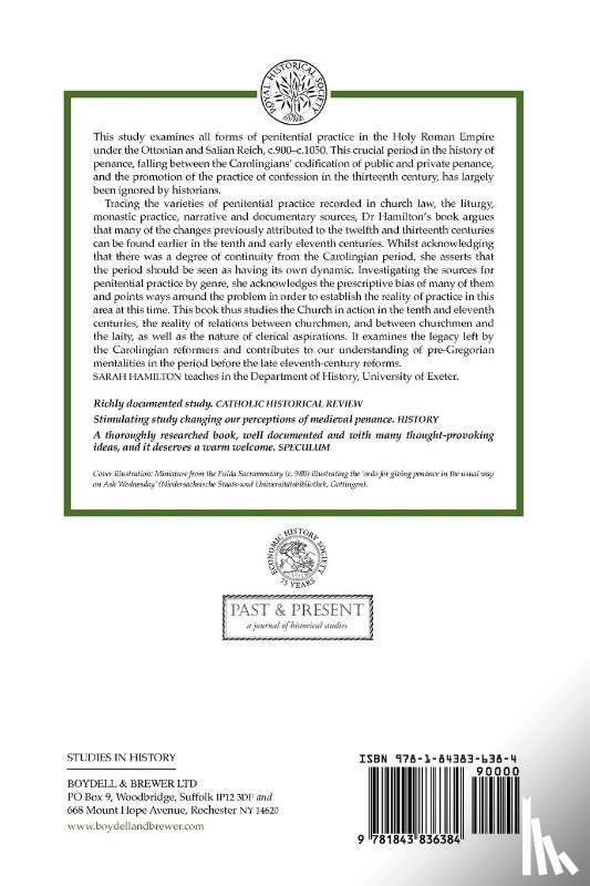 Hamilton, Sarah - The Practice of Penance, 900-1050