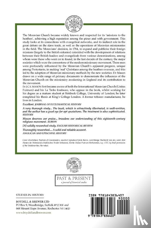 Mason, J.C.S. - The Moravian Church and the Missionary Awakening in England, 1760-1800