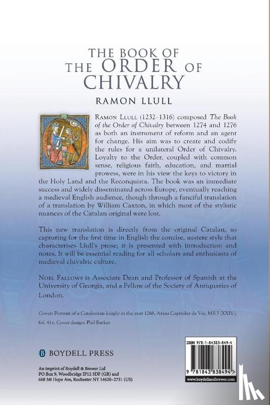 Llull, Ramon - The Book of the Order of Chivalry