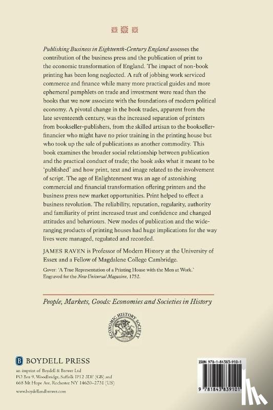 Raven, Prof James - Publishing Business in Eighteenth-Century England