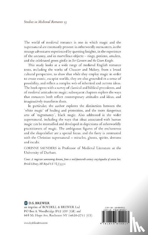 Saunders, Corinne - Magic and the Supernatural in Medieval English Romance