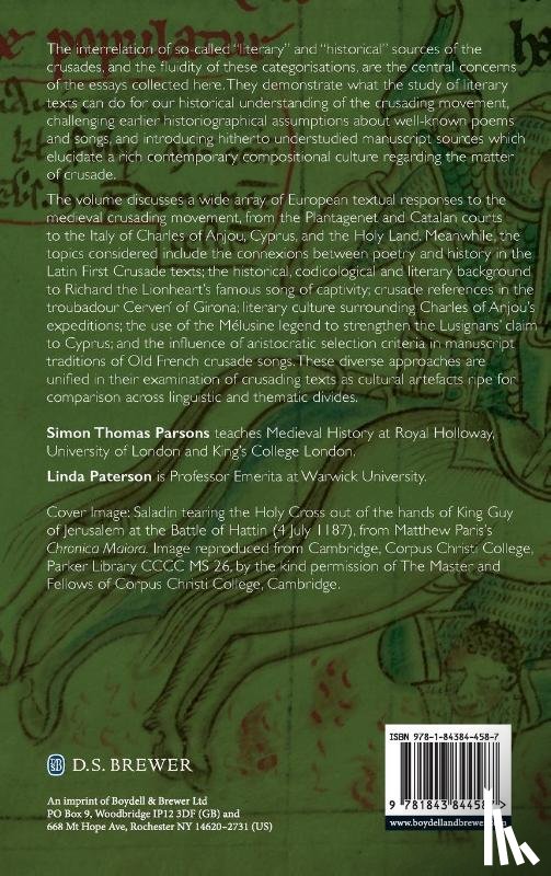 Simon Thomas Parsons, Linda M. Paterson - Literature of the Crusades