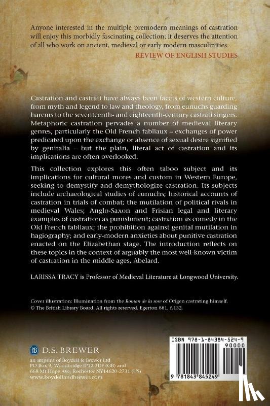  - Castration and Culture in the Middle Ages