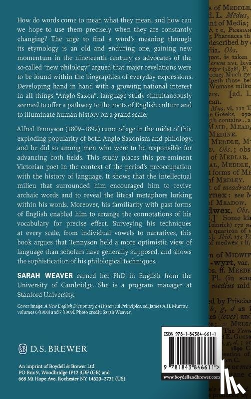 Weaver, Sarah (Person) - Tennyson's Philological Medievalism