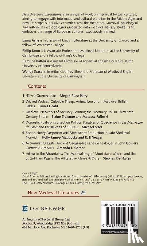  - New Medieval Literatures 25