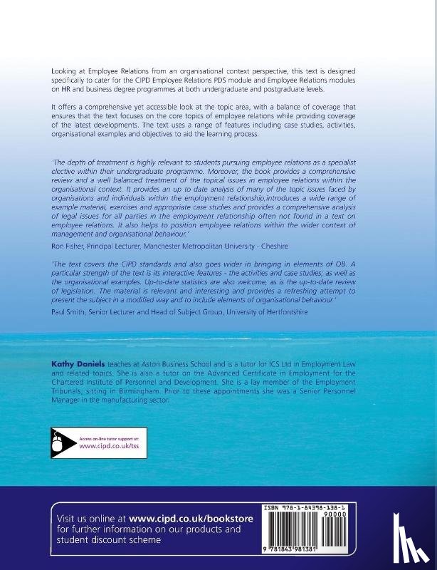 Daniels, Kathy - Employee Relations in an Organisational Context