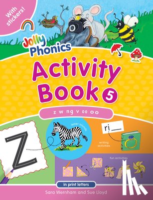 Wernham, Sara - Jolly Phonics Activity Book 5: In Print Letters (American English Edition)
