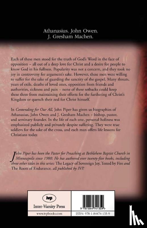 Piper, John (Author) - Contending for our all