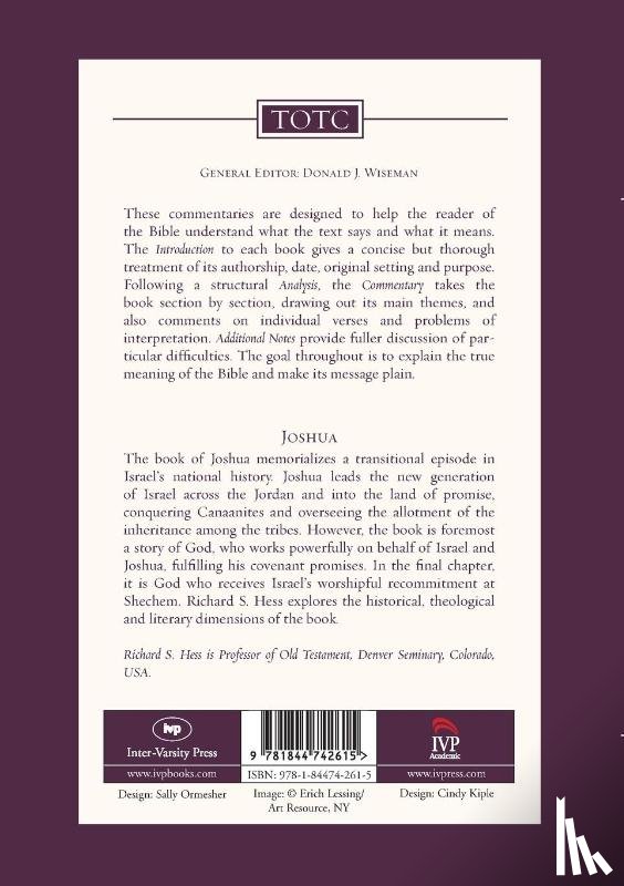 Hess, Richard (Author) - Joshua