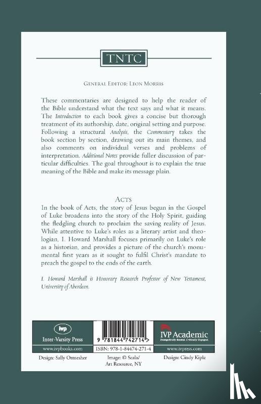 Marshall, Howard (Author) - Acts