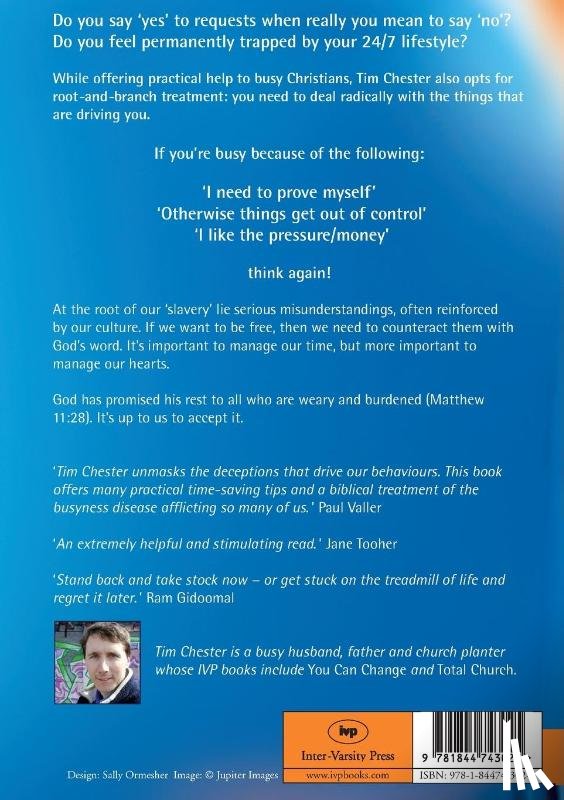 Chester, Dr Tim (Author) - The Busy Christian's Guide to Busyness