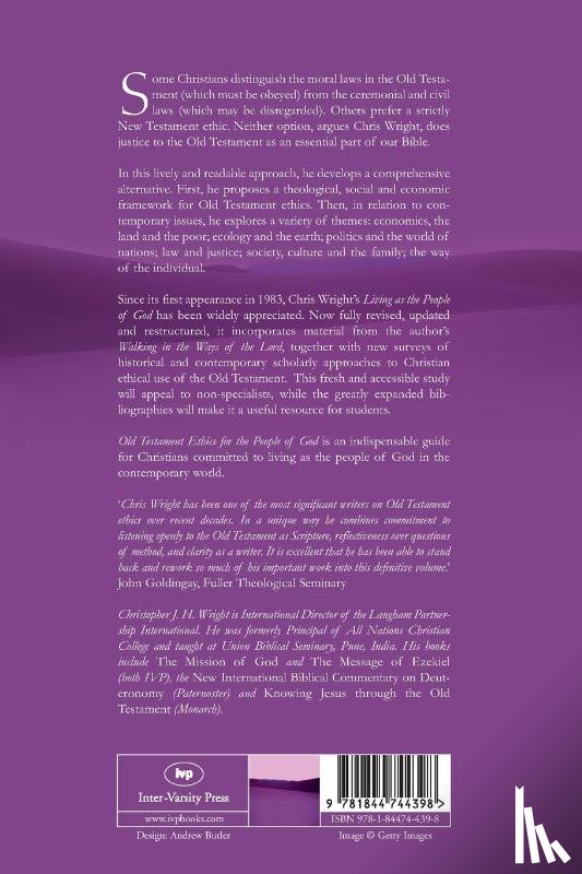 Wright, Christopher J H (Author) - Old Testament Ethics for the People of God
