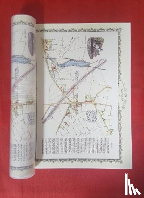  - Walmley Village 1882 - Old Map Supplied Rolled in a Clear Two Part Screw Presentation Tube - Print Size 45cm x 32cm