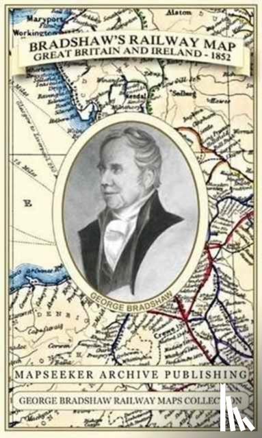  - Bradshaw's Railway Map Great Britain and Ireland 1852