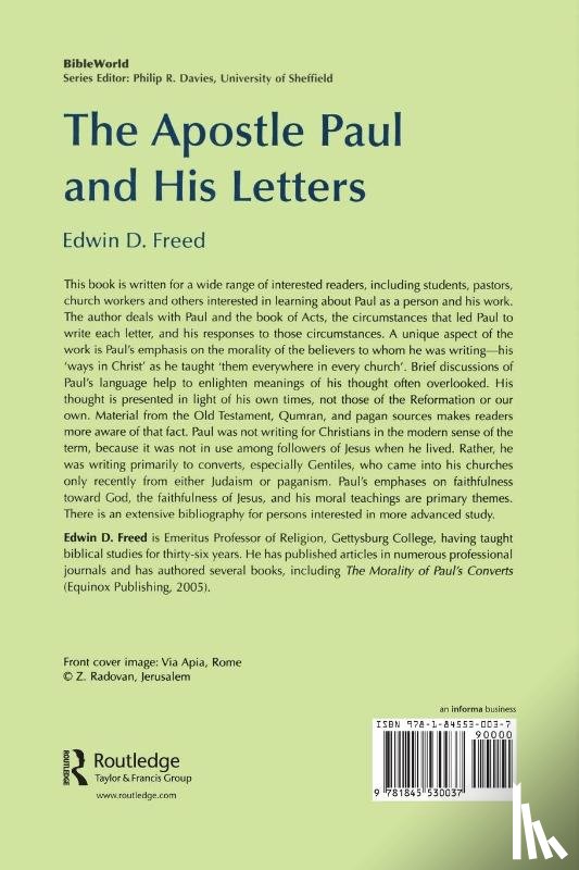 Freed, Edwin D. - The Apostle Paul and His Letters