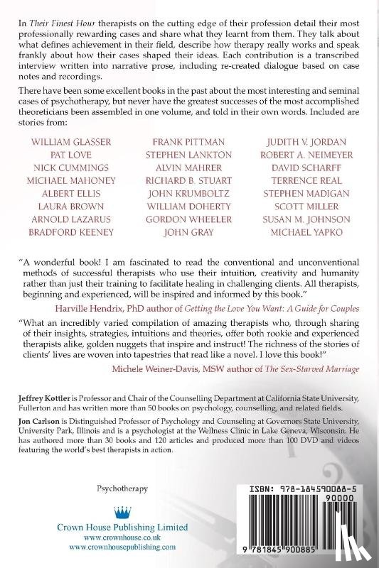 Kottler, Jeffrey, Carlson, Jon - Their Finest Hour