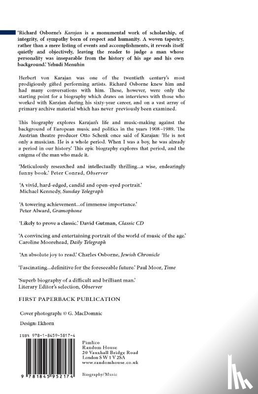 Osborne, Richard - Herbert Von Karajan