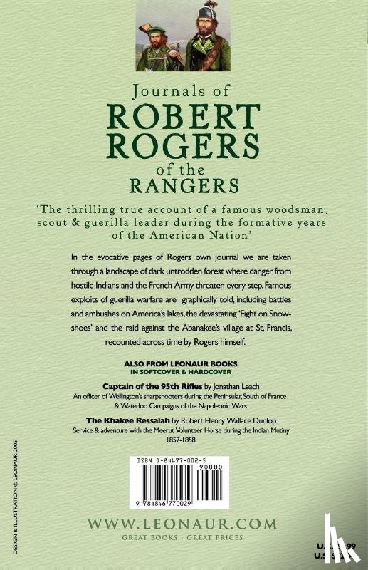 Robert Rogers - Journals of Robert Rogers of the Rangers