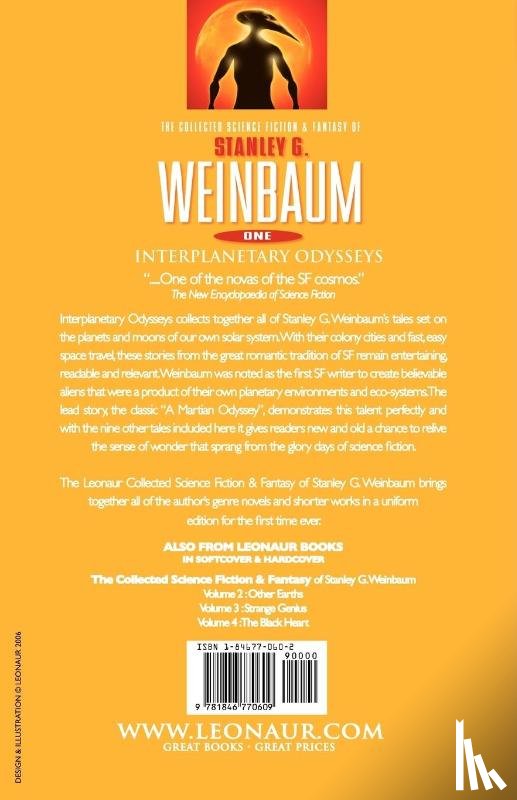 Weinbaum, Stanley G - Interplanetary Odysseys - Classic Tales of Interplanetary Adventure Including