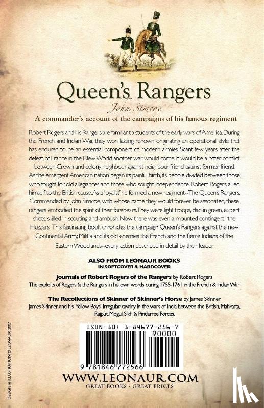 Simcoe, John - Queen's Rangers