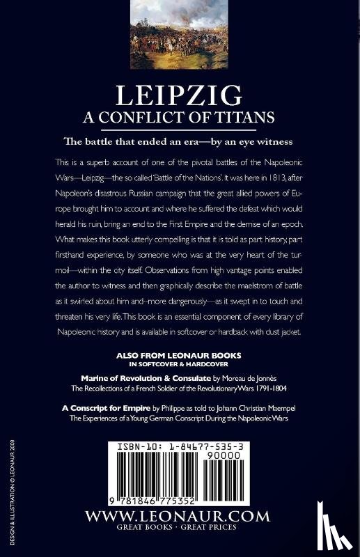 Shoberl, Frederic - Leipzig--A Conflict of Titans