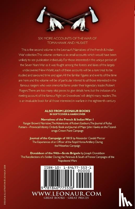 Holden, David, Lyon, Lemual, Rogers, Mary Cochrane - Narratives of the French & Indian War