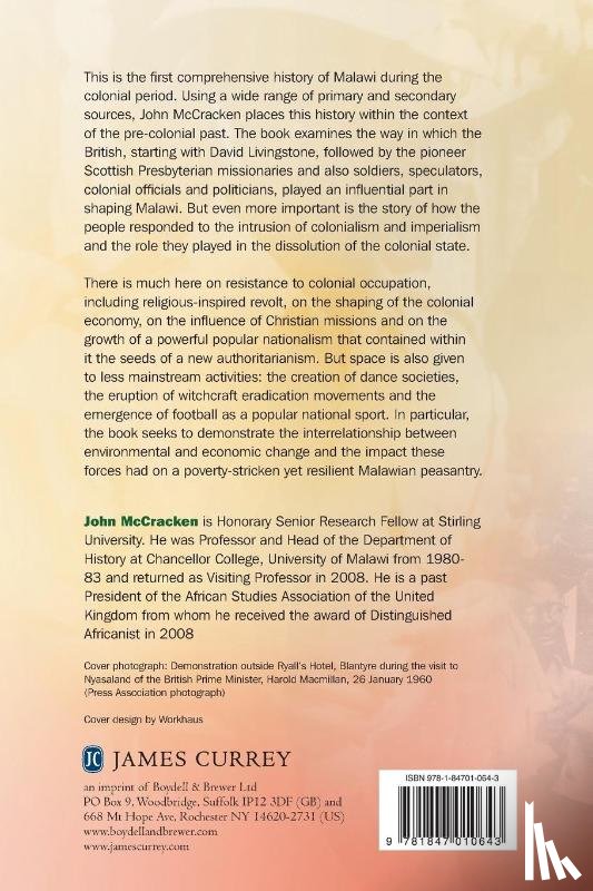 McCracken, John - A History of Malawi