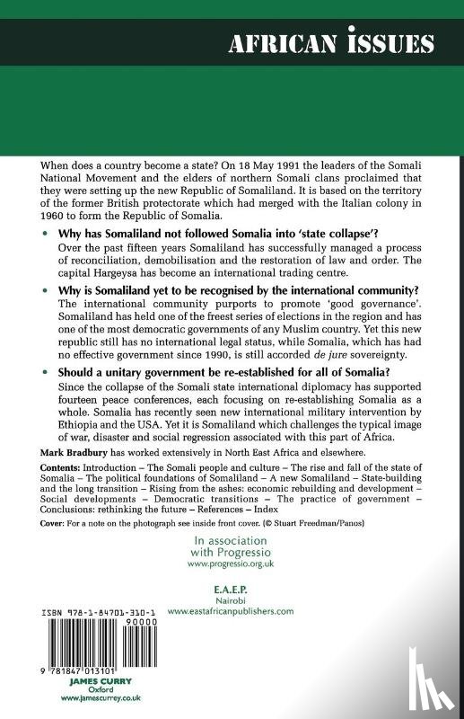 Bradbury, Mark - Becoming Somaliland