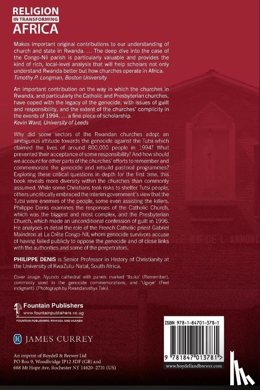 Denis, Philippe - The Genocide against the Tutsi, and the Rwandan Churches