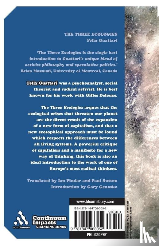 Guattari, Felix ((1930-1992) was a French psychoanalyst - The Three Ecologies