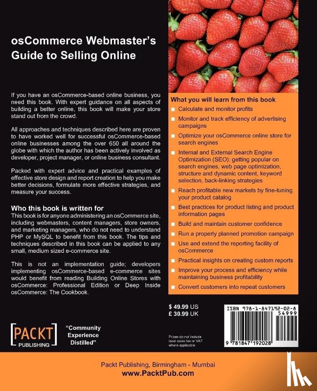 Gurevych, Vadym - osCommerce Webmaster's Guide to Selling Online