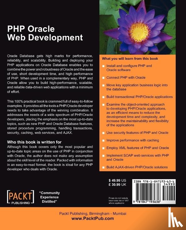 Vasiliev, Yuli - PHP Oracle Web Development: Data processing, Security, Caching, XML, Web Services, and Ajax