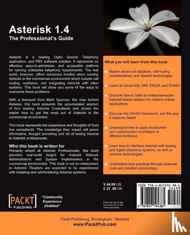 Carpenter, Colman, Duffett, David, Plain, Ian - Asterisk 1.4 : The Professional's Guide