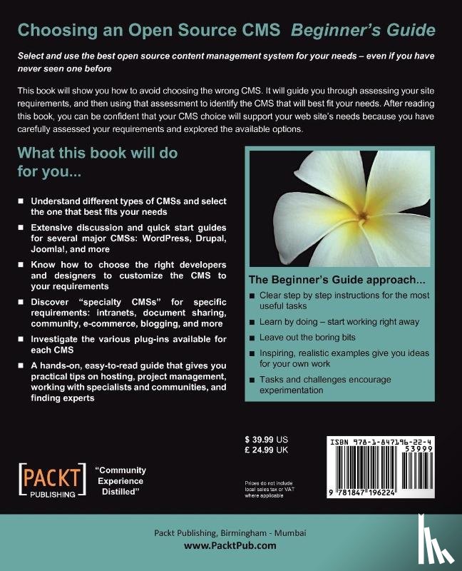 Mehta, Nirav - Choosing an Open Source CMS: Beginner's Guide