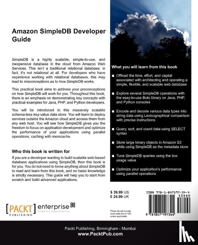 Chaganti, Prabhakar, Helms, Rich - Amazon SimpleDB Developer Guide