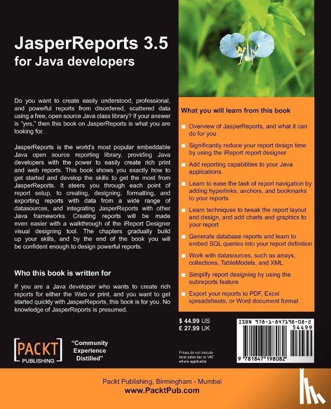 Heffelfinger, David R. - JasperReports 3.5 for Java Developers