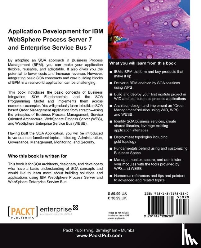 Ahuja, Salil, Chandrasekaran, Swami - Application Development for IBM WebSphere Process Server 7 and Enterprise Service Bus 7