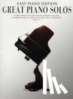Edition, Easy Piano - Great Piano Solos - the Black Book Easy Piano Ed.