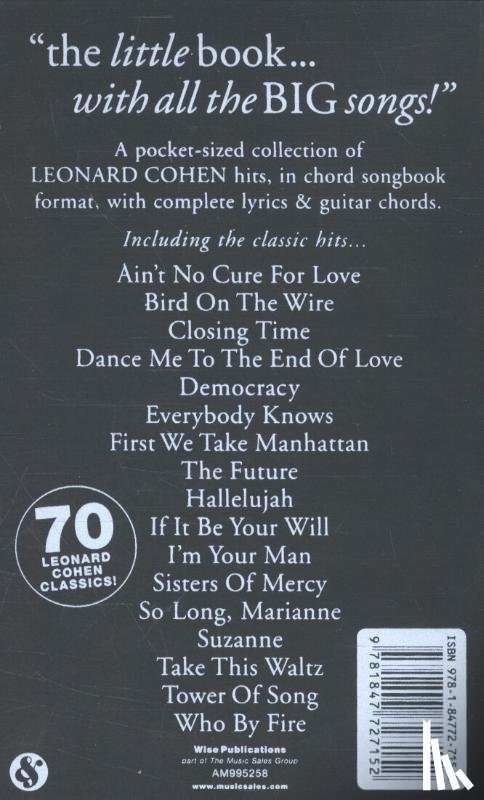 Cohen, Leonard - The Little Black Songbook