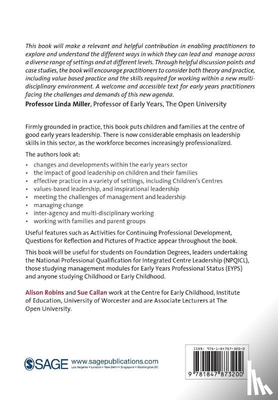  - Managing Early Years Settings