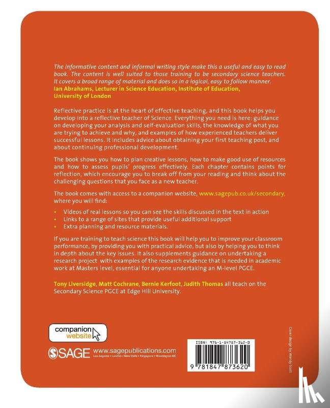 Liversidge, Tony, Cochrane, Matt, Kerfoot, Bernard, Thomas, Judith - Teaching Science