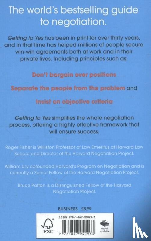 Fisher, Roger, Ury, William - Getting to Yes