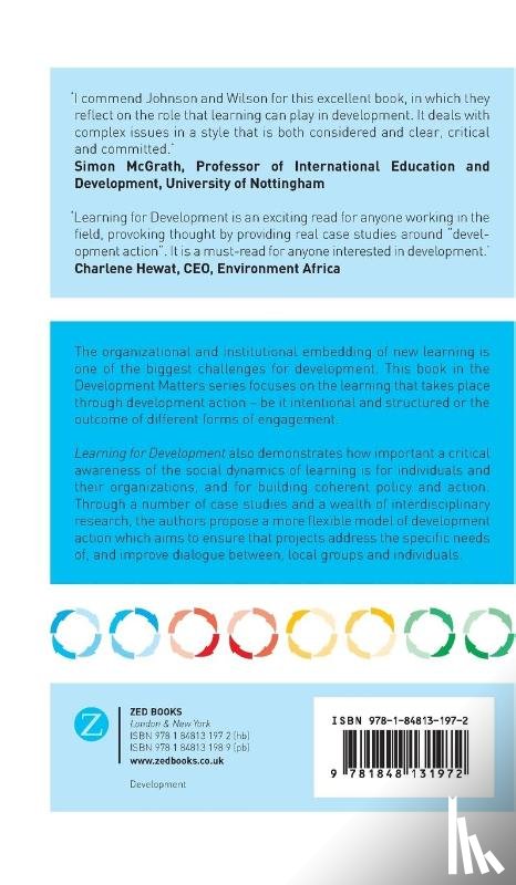 Wilson, Doctor Gordon, Johnson, Professor Hazel - Learning for Development